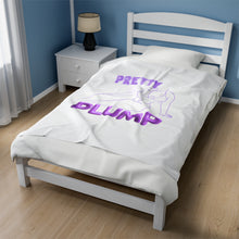 Load image into Gallery viewer, Pretty &amp; Plump Purple Plush Blanket