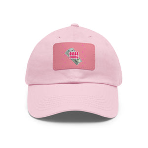 Boss Babe  Hat with Leather Patch (Rectangle)