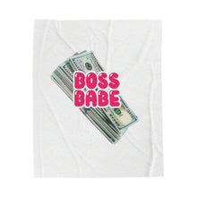 Load image into Gallery viewer, Boss Babe GRIND  Velveteen Plush Blanket