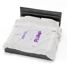 Load image into Gallery viewer, Pretty &amp; Plump Purple Plush Blanket