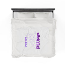 Load image into Gallery viewer, Pretty &amp; Plump Purple Plush Blanket