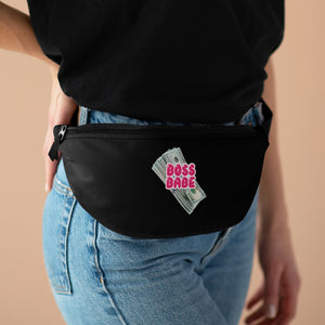 BOSS BABE  Black Fanny Pack