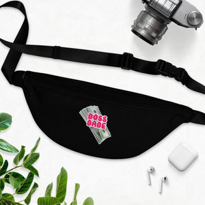 BOSS BABE  Black Fanny Pack