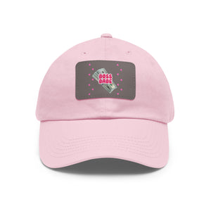 Boss Babe  Hat with Leather Patch (Rectangle)