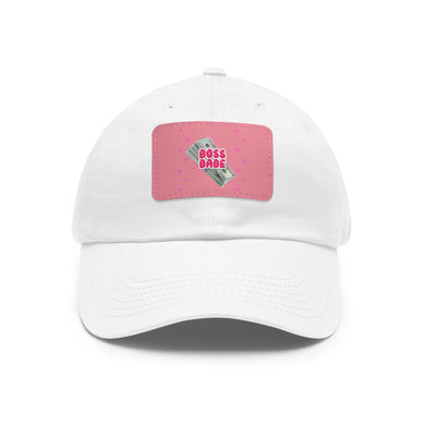 Boss Babe  Hat with Leather Patch (Rectangle)