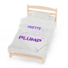 Load image into Gallery viewer, Pretty &amp; Plump Purple Plush Blanket