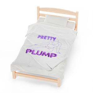 Pretty & Plump Purple Plush Blanket